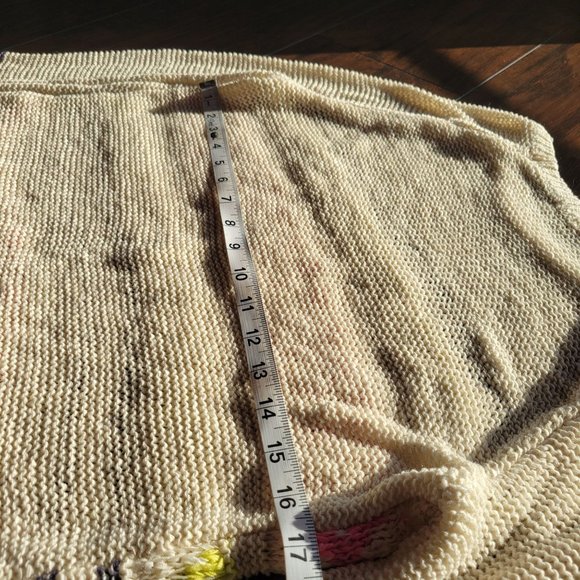 Foreign Exchange Womans Knit Sweater Retro Long Sleeve Round Neck Size Medium Ra - Picture 10 of 11